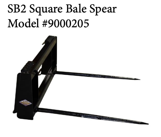square bale spear attachment from top dog