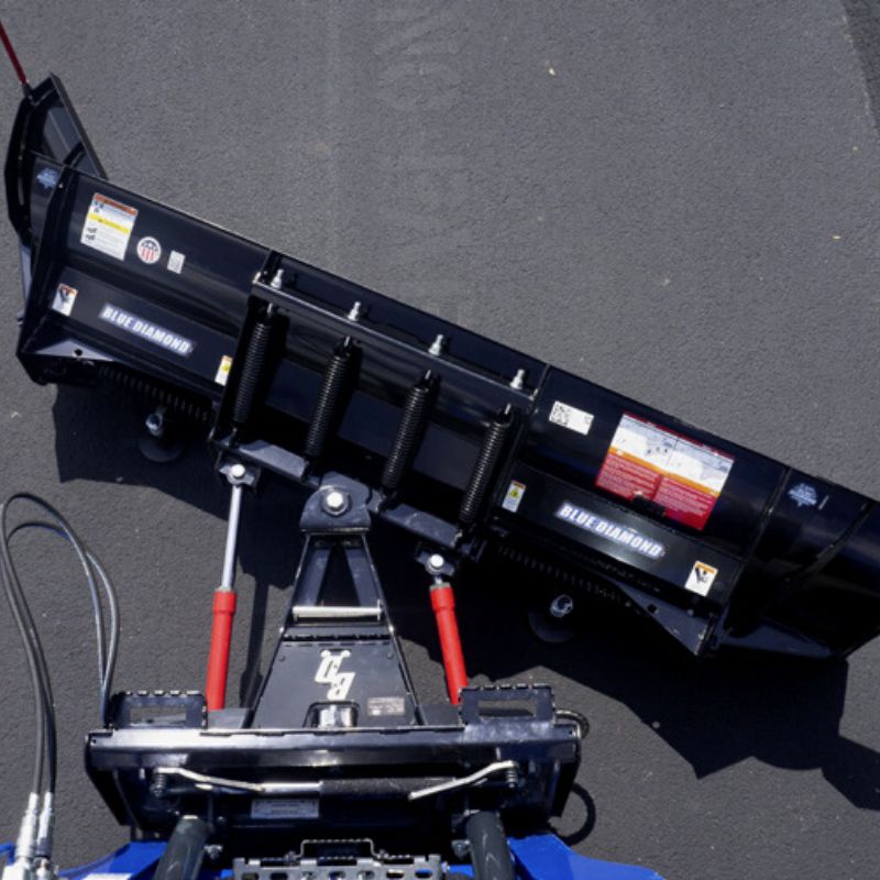 top view of the autowing plow blade attachment from blue diamond