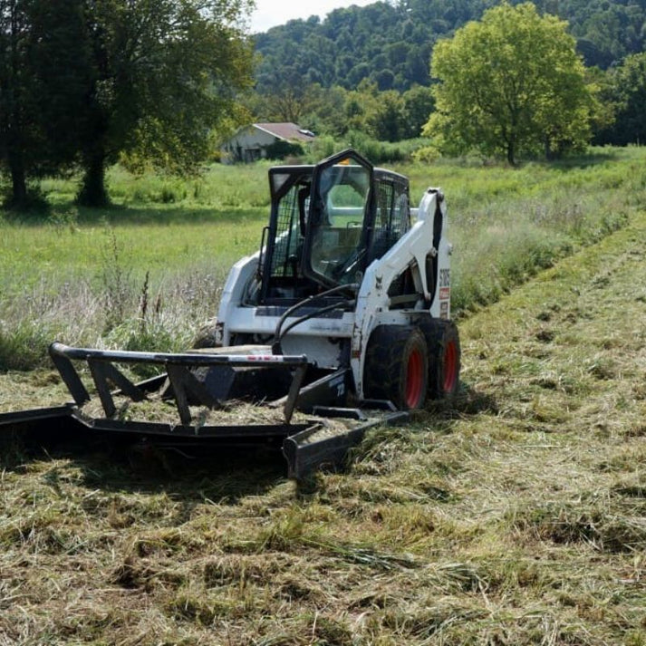 Skid Steer Brush Cutter in Action