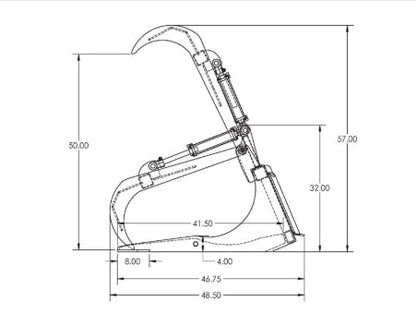 Brush Bucket Grapple |Attachment from Top Dog specs