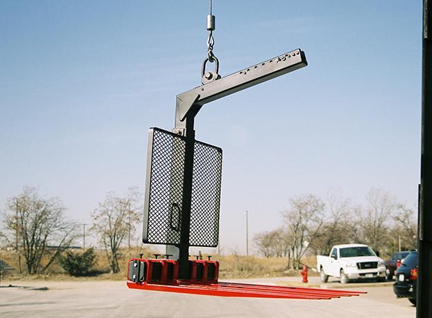 Star Industries Crane Forks in the field up close