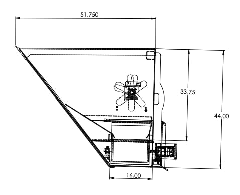 Specs of Dual Side Flow Bucket- Light Material from Top Dog Attachments