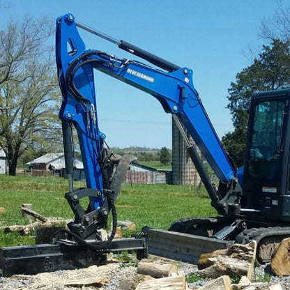 Blue Diamond Excavator Log Splitter in Action