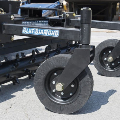 side view of the blue diamond power rake