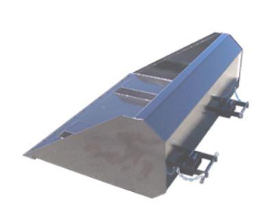 Forklift bucket for 60" tines from haugen attachments