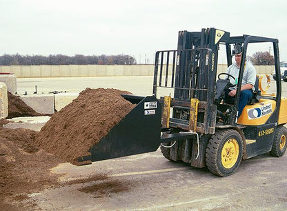 self-dump bucket for forklifts from star industries