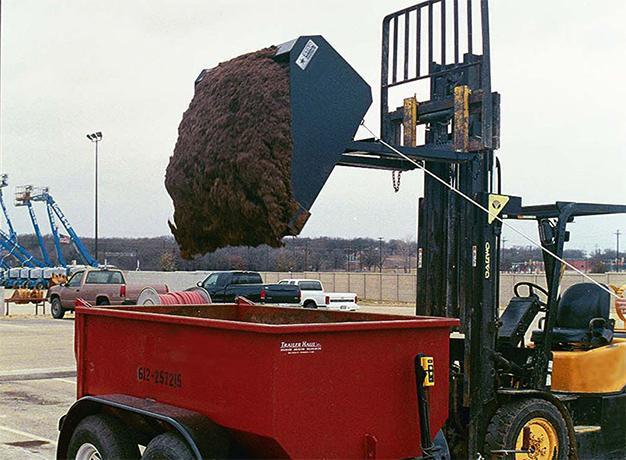 Self-Dump Bucket in action by Star Industries 