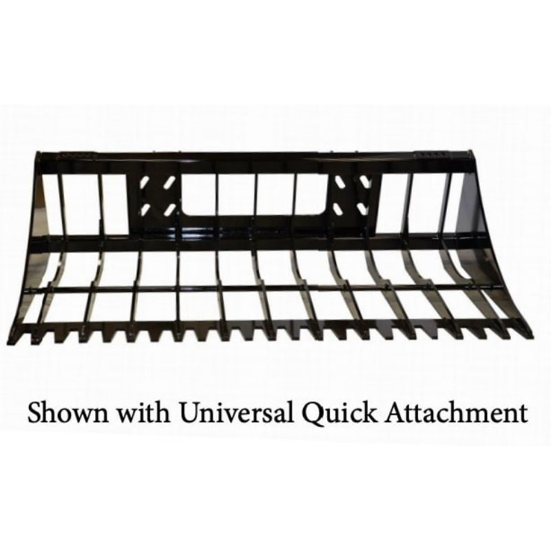 HD Rock Bucket with the Universal Quick Attachment by Top Dog Attachments