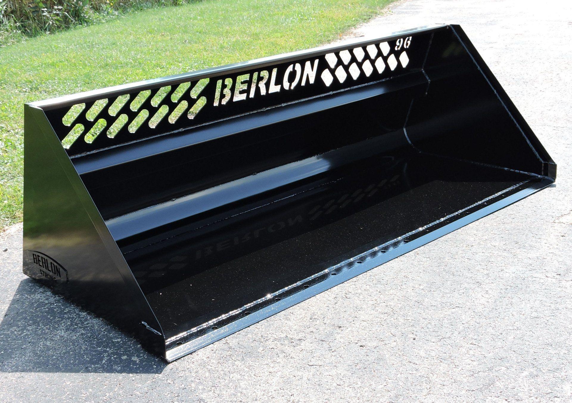 High Capacity Snow Bucket - Skid Steer & Tractor - Berlon Industries High Capacity Snow Bucket Berlon Industries 72 inch 