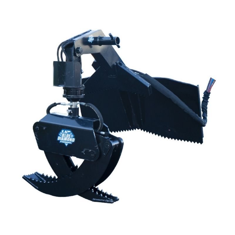 blue diamond log grapple attachment for skid steer