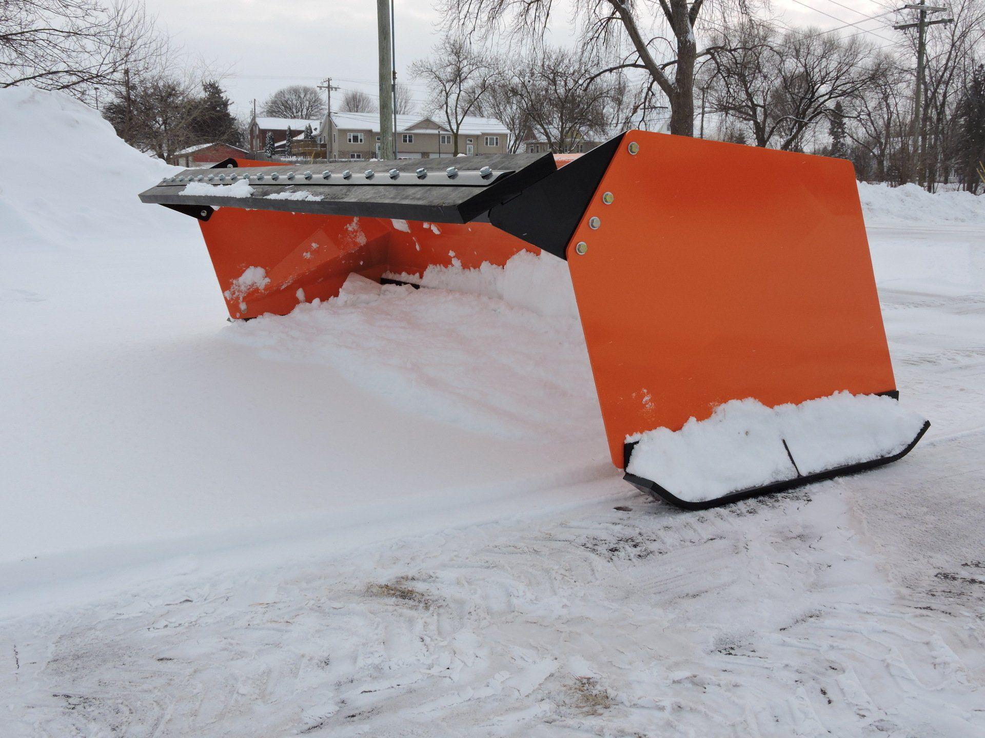 Low Profile Snow Pusher - Skid Steer & Tractor - Berlon Industries Low Profile Snow Pusher Berlon Industries 