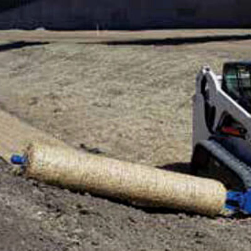 blue diamond material roller in the field