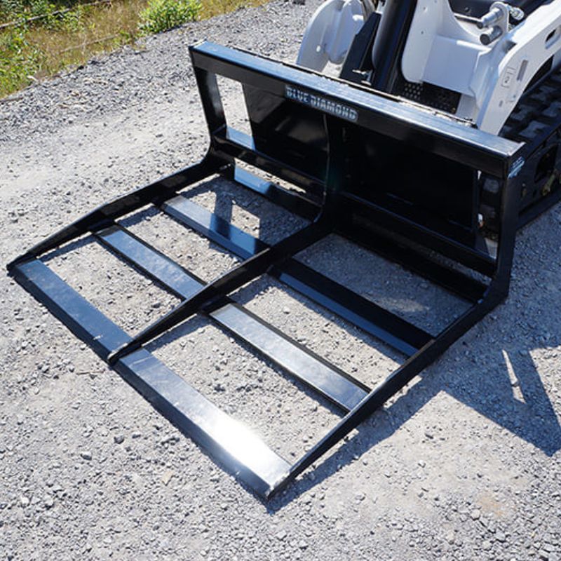 mini skid steer land leveler attachment from blue diamond