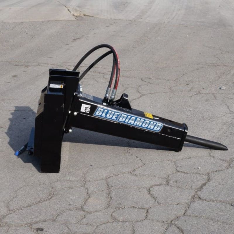 blue diamond hydraulic breaker attachment for mini skid steers 