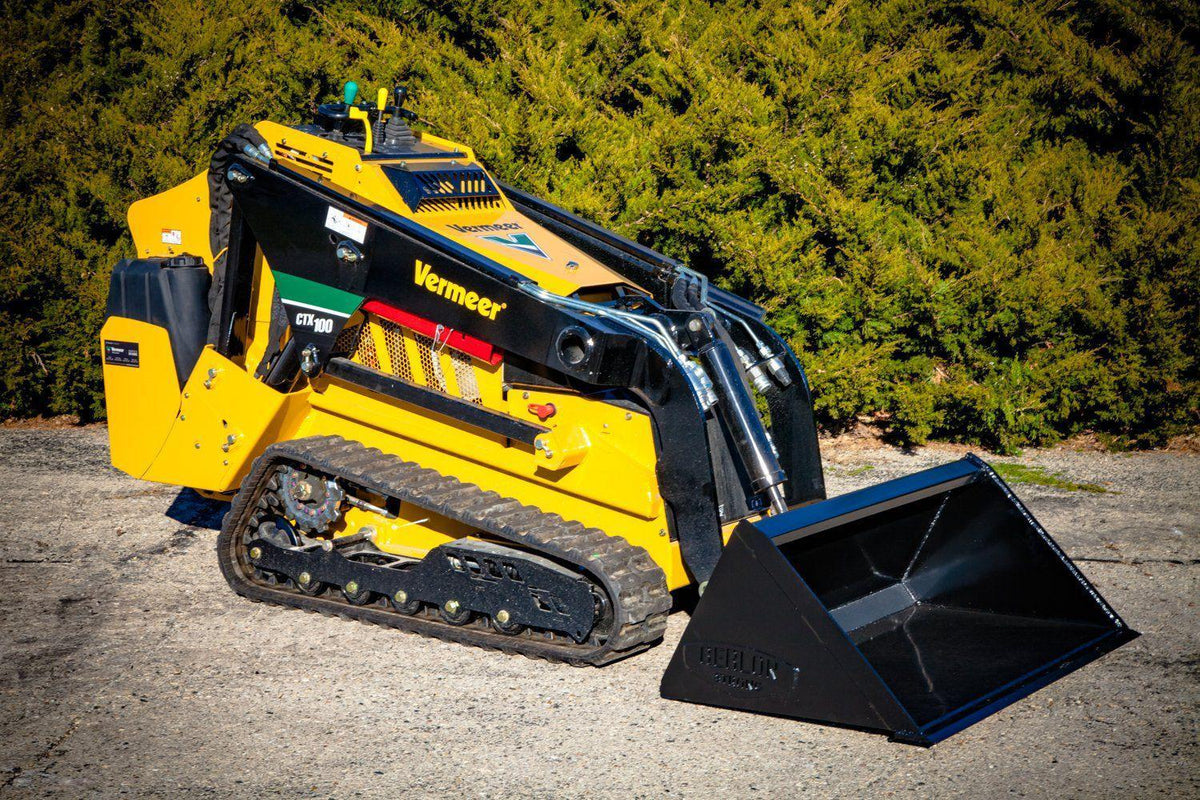 Vemeer Mini Skid Steer with Mini Low Pro Bucket attachment from Berlon Industries 