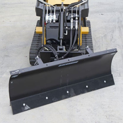 mini skid steer with the blue diamond mini multi blade attachment