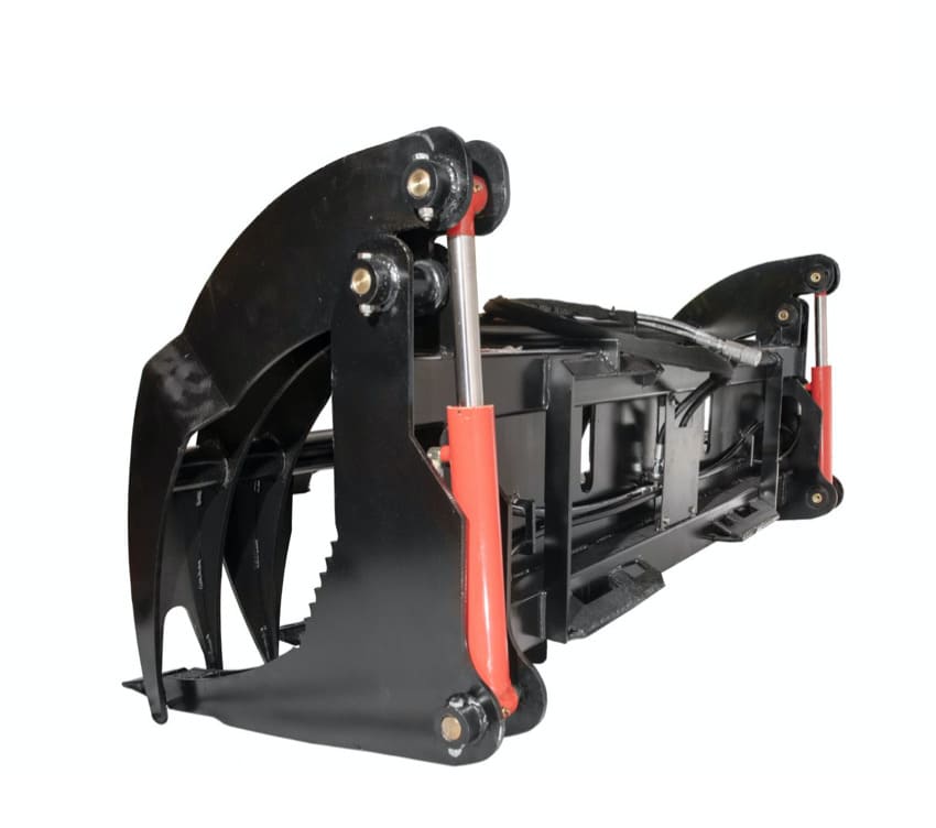 side and back view of the rake grapple attachment from mclarens