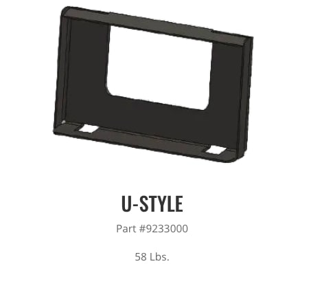 u-style mounting attachment by top dog attachments