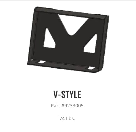 v-style mounting plate from top dog attachments 