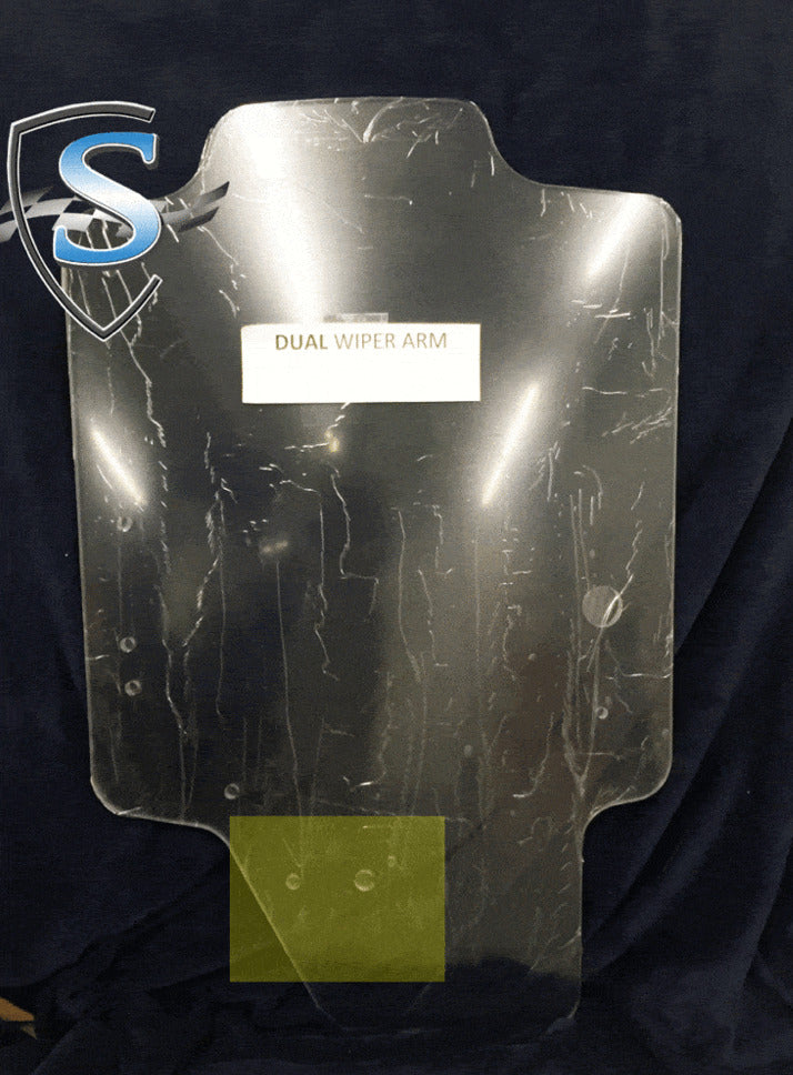 dual wiper arm glass door replacement for new holland skid steer