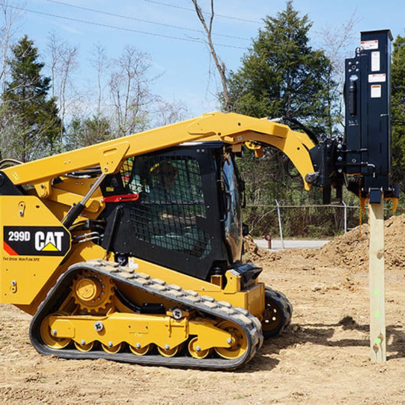 Vibrating Post Drivers For Skid Steers Hydraulic Post, 58 OFF