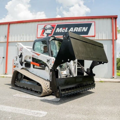 Skid Steer Power Rake Bucket attachment by McLaren Industries