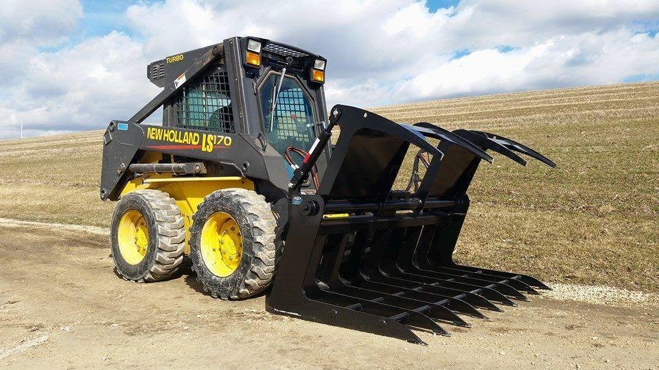 Skid Steer with Root Grapple from Berlon Industries 72 inch 