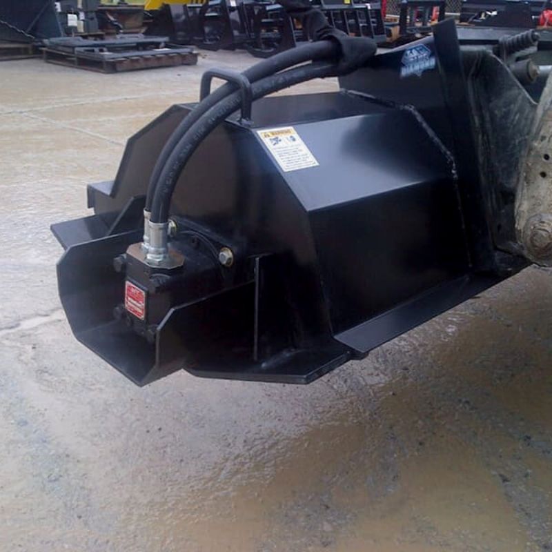 back view the blue diamond rototiller attachment