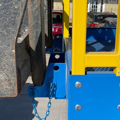 Side view of the Work Platforms by Star Industries for Telehandler & Forklift