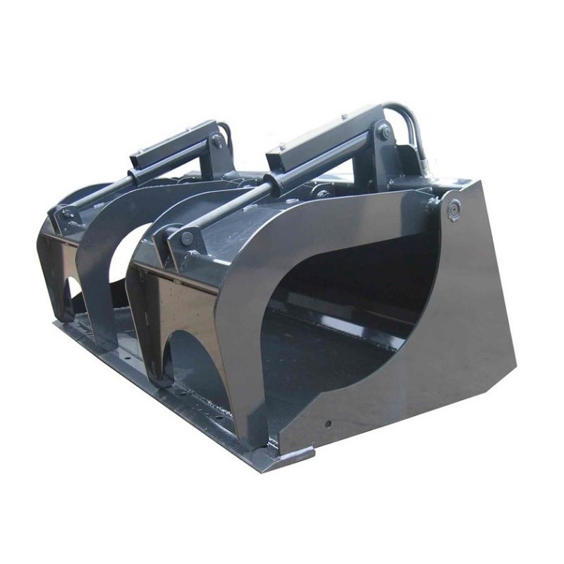 scrap grapple bucket demolition attachment for skid steer from haugen