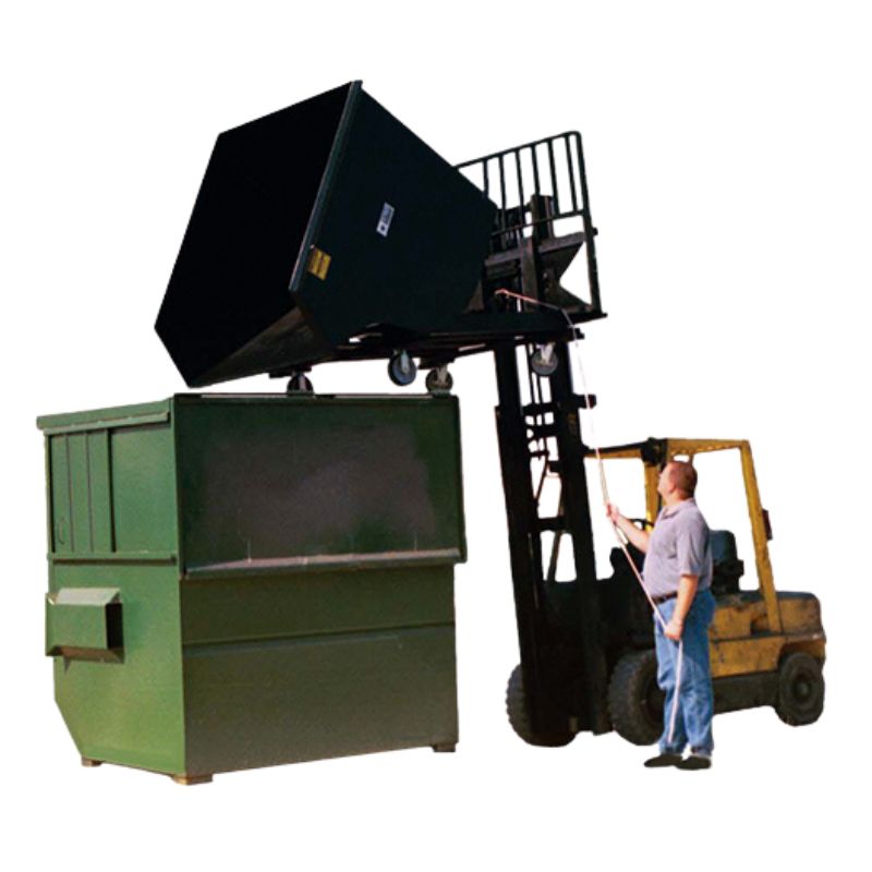 Using the Heavy Duty Self-Dump Hopper attachment from Star Industries