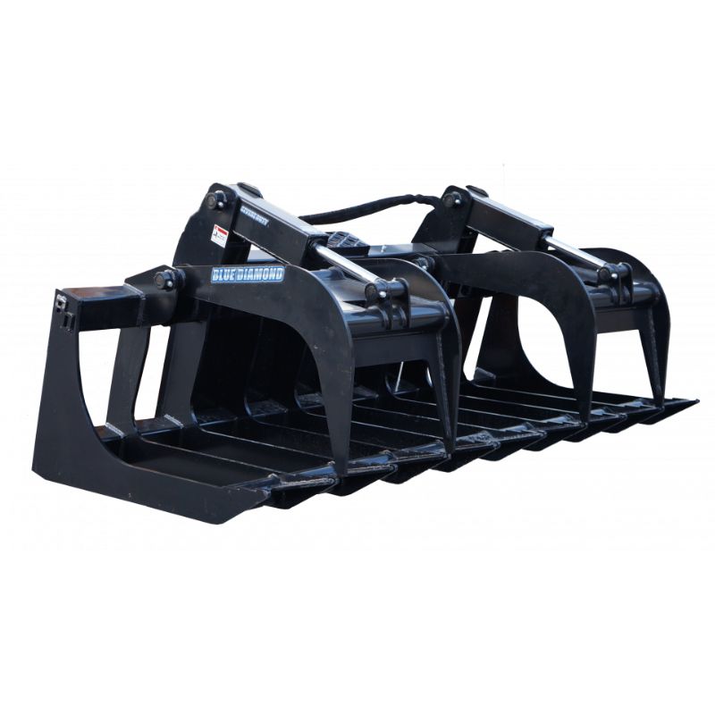 blue diamond sever duty root grapple for skid steers