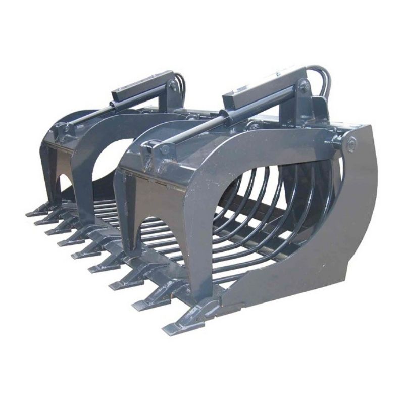 Industrial Rod Rock Grapple for Skid Steers from Haugen Attachments