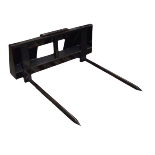 Skid steer bale spear for skid steer from haugen