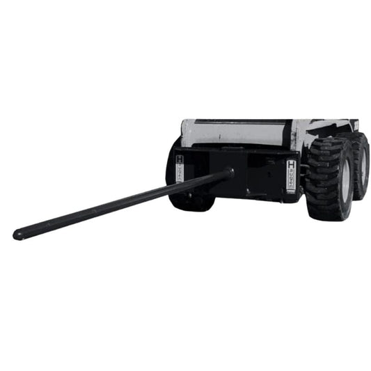 skid steer carpet pole on bobcat from haugen attachments