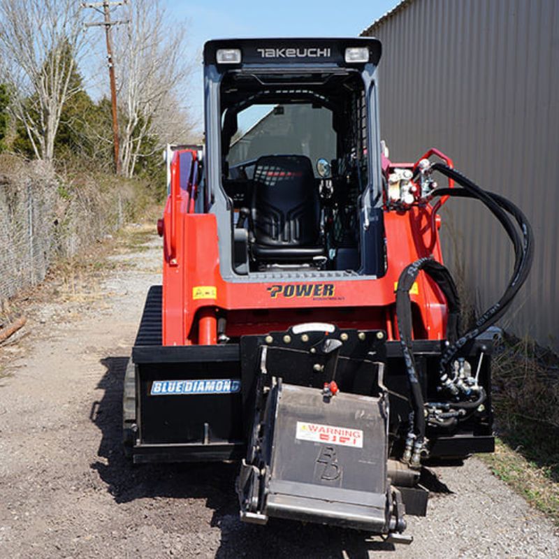 Takeuchi skid steer with the cold planer attachment by Blue Diamond for sale