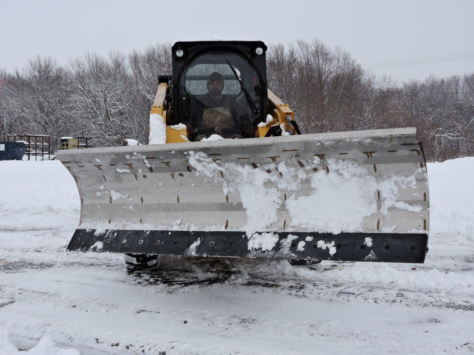 Using Snow Blade - Skid Steer & Tractor - Berlon Industries Snow Blade Berlon Industries 