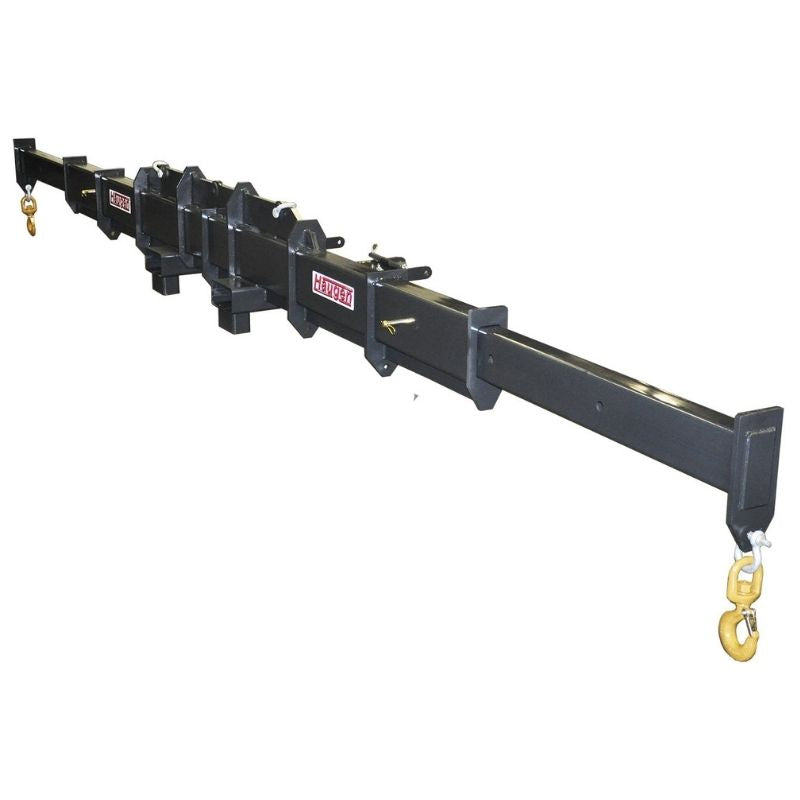 Fork Mounted Adjustable Spreader Bar with Top Hooks attachment from Haugen