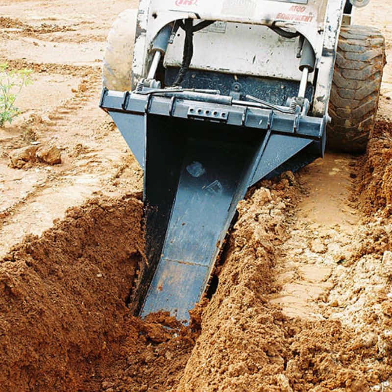 stump bucket attachment in action from blue diamond.