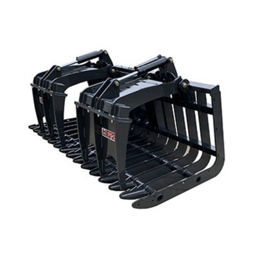 telehandler root grapple bucket from haugen attachments