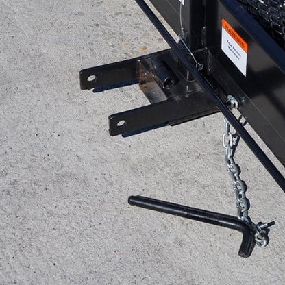 up close parts of the blue diamond work platform for telehandler