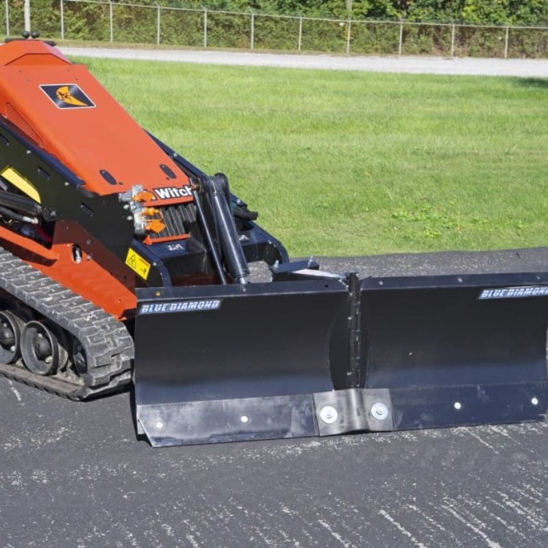  ditch witch mini skid steer with the v-blade attachment from blue diamond